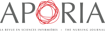 Aporia: La revue en sciences infirmières / The Nursing Journal cover
