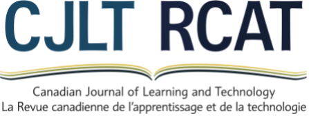 Canadian Journal of Learning and Technology cover