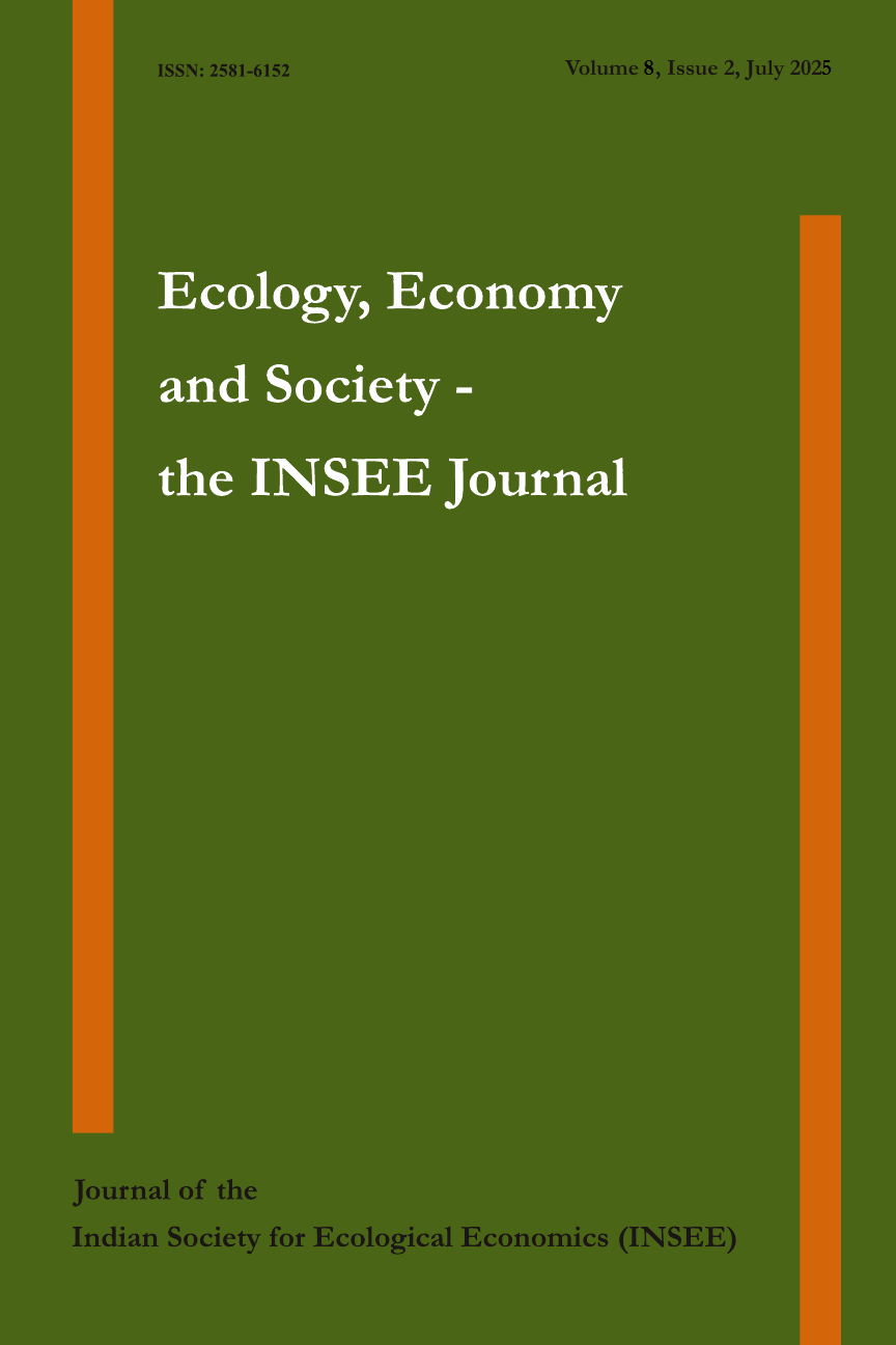 Ecology, Economy and Society – the INSEE journal cover