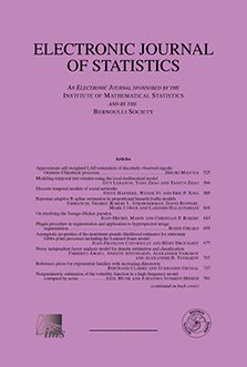 Electronic Journal of Statistics cover