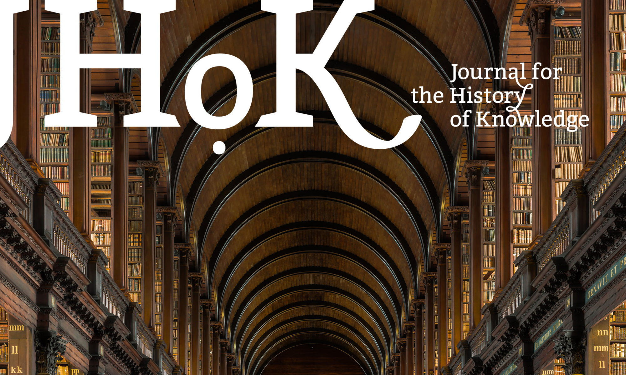 Journal for the History of Knowledge cover