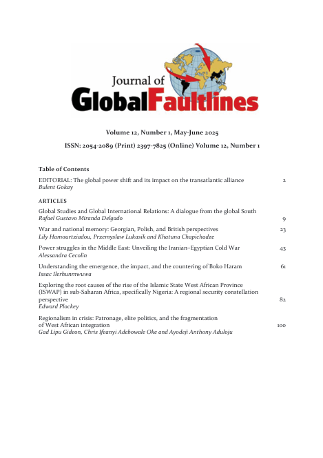 Journal of Global Faultlines cover
