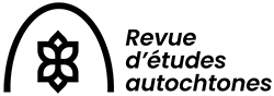 Revue d’études autochtones cover